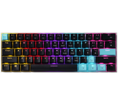 Delux KM36 Teclado mecánico con cable de 61 teclas RGB Luz teclas de inyección de dos colores USB E-Sports ergonomía tec