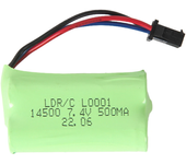 LDRC A86 A86P 1/18 RC Coche de Repuesto 7.4V 500mAh Batería de Li-ion 2S Conector SM LA0001 Piezas de Vehículos de Deriv