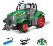 Landi QH205 1/24 27MHZ 4CH coche RC Serie de granjeros Modelo de transporte simulado de madera Luz Sonido Juguetes de co