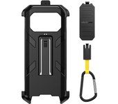 Funda de cuero protectora multifuncional original con clip trasero y mosquetón para Ulefone Armor 27 Pro / Armor 27T Pro