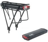 [EU Direct] UNITPACKPOWER R006 36V 15AH Batería trasera para bicicleta eléctrica 54km Máx 3000mAh Batería de Litio Li-io