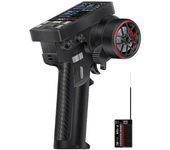 HOTRC CT-10B 2.4GHz 10CH FHSS Transmisor con pantalla a color de 2.4 pulgadas y receptor F-10A 2.4GHz 10CH PWM para mode
