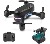 Dron FPV FUQI MODEL H28 con doble cámara HD conmutables, almacenamiento integrado, flujo óptico de estabilización y luce