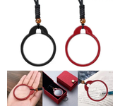 1 pieza de gafas de lectura colgantes ligeras y portátiles,anti-luz azul HD,con cordón tejido a mano,pendientes de pérdi