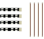 4PCS GEMFAN LED 08 / LED 20 5V Cinta LED programable para brazo / Módulo controlador CU 2-6S para dron RC DIY FPV Racing