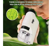 Microscopio portátil de mano para niños Mini Labsters Microscopio portátil Microscopio de bolsillo portátil para niños M