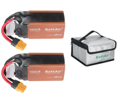 [EU/USA Directo] 2 PCS ISDT BattAir 2ª Gen 22.2V 1300mAh 80C 6S Batería LiPo Inteligente con Conector XT60 Control APP I