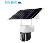 Cámara solar WiFi VC3 de 2MP PTZ para exteriores con visión nocturna HD, detección humana PIR, audio bidireccional, prot