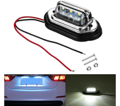 Luz trasera de matrícula LED con accesorios para camión, furgoneta, caravana de 10-30V
