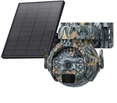 Cámaras solares 3MP 4G con WiFi inalámbrico para exteriores para monitoreo de animales, con vista de 360°, cámara de seg