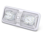 Luz LED de 12V 7.5W para autocaravanas, luz de camping, lámpara interior, luz de cúpula de techo con interruptor para au