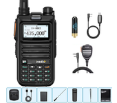 iRadio DM-UV4R DMR Walkie Talkie Analógico Digital de Doble Modo 1024 Canales Cifrado AES-256 UHF VHF Amplio Rango de Fr