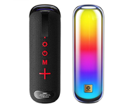 Altavoz portátil REMAX RB-M13 con Bluetooth y luces RGB. Doble altavoz de 52mm con diafragma de graves. Batería de 3000m