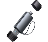 Lector de tarjetas Baseus SD/TF 2 en 1 adaptador USB3.0/Type-C para memoria flash inteligente para teléfonos, tabletas,