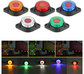 Luces laterales LED de marcador Lámpara indicadora de aclaramiento 1.6W 24V 5 colores para camiones, remolques, autobuse