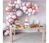 Conjunto de globos de macaron, guirnalda y confeti para decoración de cumpleaños, boda, baby shower o fiesta de aniversa