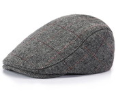 Gorra Beret Ajustable de Algodón Collrown Men Gorra Plana Retro Gorra de Lengua de Pato Gorra Cálida Gorra de Conducción