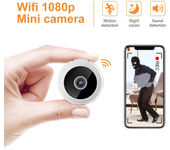 Cámara IP inalámbrica mini A9 actualizada con detección de movimiento, visión nocturna y detección de sonido en HD 1080P