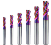 Broca de fresado de superficie ULTRA Carburo de tungsteno de 5/6/8/10/12 mm de HRC60 con 4 flautas, Cortador de fresa es