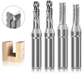 Broca de fresadora de carburo de tungsteno con vástago de 12.7 mm (1/2 pulgada) y 2/3 flautas, fresa recta TCT, cortador