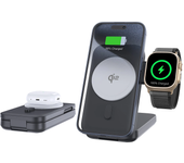 Bakeey QI2 Certificado Cargador Inalámbrico Magnético Plegable 3 en 1 de 15W Estación de Carga Rápida Batería Portátil d