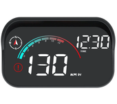 GEYIREN M22 Pantalla multifuncional para automóvil HUD universal Pantalla frontal de visualización GPS Velocímetro Brúju