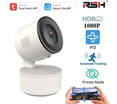 Cámara de seguridad y vigilancia Tuya Wireless Smart Wifi 1080P con seguimiento de movimiento interior, almacenamiento e