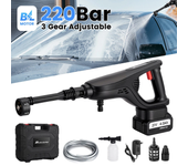 MUDIRO M-BW1 Lavadora a presión inalámbrica con baterías de 4.0Ah,220Bar 1.32 GPM Motor sin escobillas Lavadora a presió