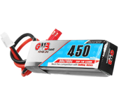 Batería LiPo Gaoneng GNB de 7,4V 450mAh 80C 2S con conector JST para dron RC