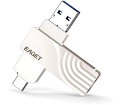 EAGET CF30 Type-C y unidad flash USB 512GB 256GB 128GB Type-C+USB3.0 unidad flash mini de alta velocidad