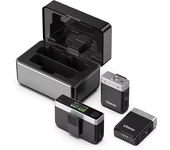 Micrófono inalámbrico estéreo Ulanzi U-Mic 2.4G,alcance de 100 m,20 horas de grabación para DSLR,IOS,Android,PC,transmis