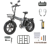 [EU DIRECT] Bicicleta eléctrica SINOHON A20 48V 18AH motor de 1000W 20 pulgadas 80-100KM de autonomía máxima 150KG de ca