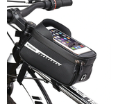 Bolsa para cuadro de bicicleta de 6,5 pulgadas con funda para teléfono reflectante, bolsillo colgante para teléfono con