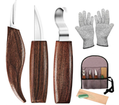 Kit de 7 herramientas para tallado en madera con cuchillo de gancho para tallar madera, cuchillo de tallado de madera, c