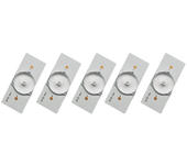 50/100pcs 6V Cuentas de lámpara SMD redondas con Lente Óptico Filtro para Reparación de TV LED de 32-65 pulgadas con 2M