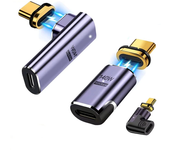 Cable convertidor magnético Type-C a Type-C de carga rápida 140W USB4.0 40Gbps Thunderbolt3,adaptador USB Tipo C 8K@60Hz