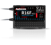 Receptor RadioLink R16F 2.4GHz 16CH que soporta SBUS CRSF PWM para radios T16D/T12D/T8FB/T8S/RC8X/RC6GS V3/RC4GS V3
