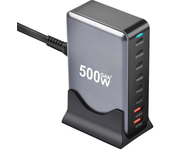 [GaN Tech]Bakeey YMX-500W Cargador USB PD de 500W de 8 puertos 2USB-A+6USB-C PD QC Carga rápida Estación de carga de esc