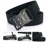 Cinturón de metal con hebilla de liberación rápida Popvcly para hombre, cinturón casual de herramientas de entrenamiento
