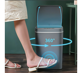 Cubo de basura AGSIVO 16L inteligente sin contacto con sensor de movimiento y batería recargable para cocina, dormitorio