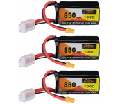 Batería LiPo ZOP Power 11.1V 850mAh 100C 3S con conector XT30 para dron RC