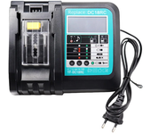 Cargador de batería Makita DC18RC 18V 14.4V Estación de carga rápida de herramientas eléctricas de 3A Enchufe UE/EE. UU.