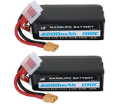 Batería Lipo MARSLIPO 22.2V 2200mAh 100C 6S con conector XT60 para drones RC