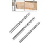 Brocas de enrutador de recorte de dos flautas con rodamiento superior de carburo sólido de 1/4 de pulgada (6.35 mm) de L