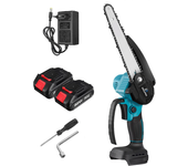 Motosierra eléctrica Drillpro de 8 pulgadas,motor sin escobillas de 3000W,compatible con batería de 18V,cortadora de mad
