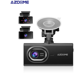 AZDOME M560 1080P 3 Lentes 4 Pulgadas Car DVR Dash Cam HD Gran Angular WIFI Interconexión con Teléfono Móvil Monitoreo d