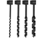 Broca manual de acero al carbono para taladro de mano. Broca portátil de supervivencia para perforaciones en madera. Her
