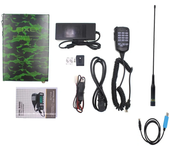 Transceptor de radio móvil de doble banda VV-898SP 25W 12000mAh batería 136-174MHz 400-470MHz receptor USB FM