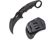 [EU Directo] KHU Cuchillo de hoja fija táctico, cuchillo Karambit cuchillo de caza cuchillo de garra cuchillo de supervi