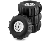 4 unidades de Llanta de Arena de 138 mm para Camión de Carreras de Desierto Escala 1/7/8 con Hexágono de 17 mm para Piez